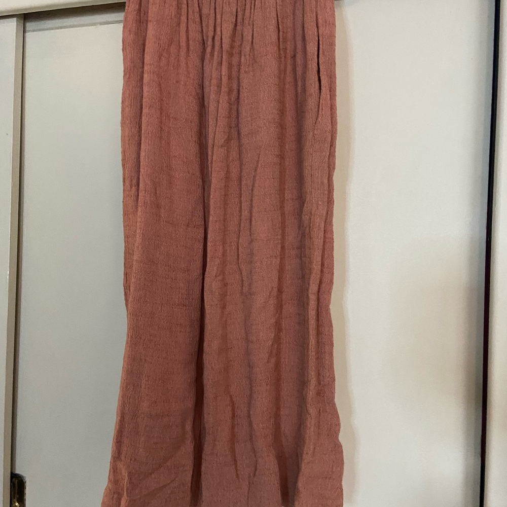 Vintage Dusty Rose Pink Women's Midi Skirt
